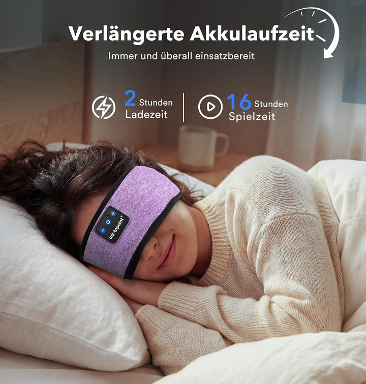 Schlafkopfhörer Bluetooth,Schlaf Kopfhörer Stirnband Bluetooth 5.4 Kopfhörer Geschenk für Männer/Fra