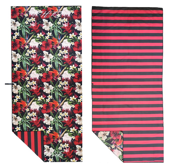 Ed Hicks Mikrofaser Strandtuch – extra gross XXL 200 x 90 cm – Bade, Urlaubs und Reisehandtücher –sa