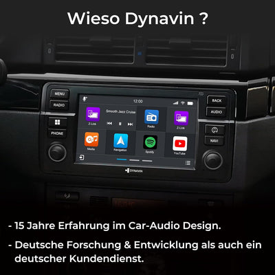 DYNAVIN Android Autoradio Navi für BMW 3er E46, mit 4 * 100W DSP Verstärker | DAB+ Radio; Kompatibel