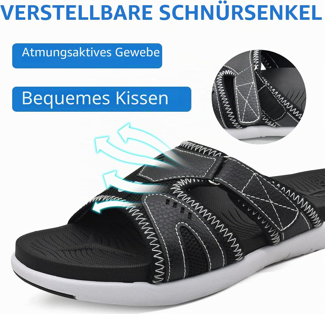 COFACE Herren Sport Recovery Sandalen Plantar Fasciitis weiche Polsterung leichtes Gewicht Bogen Unt