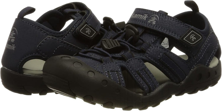 Kamik Unisex Kinder Crab Flache Sandale 26 EU Navy, 26 EU Navy