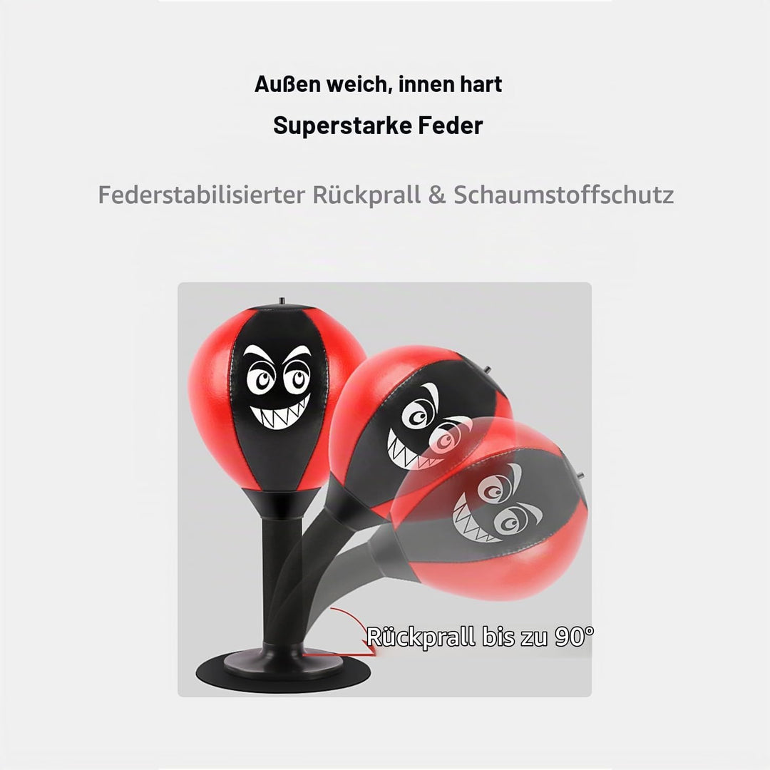 Punchingball, Punchingball Tisch mit Federn, Saugnapf zum Stressabbau für Chef, Kollegen, Freunde, 1
