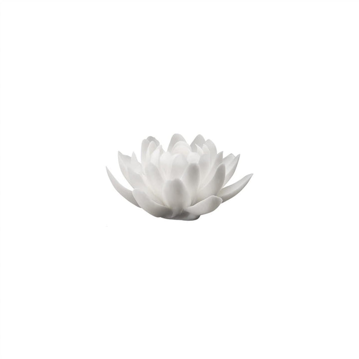 PEVSCO Skulptur Pflanzenstatue Ornamente Weisser Lotus Keramikskulptur Dekorationen Villa Studie Tee