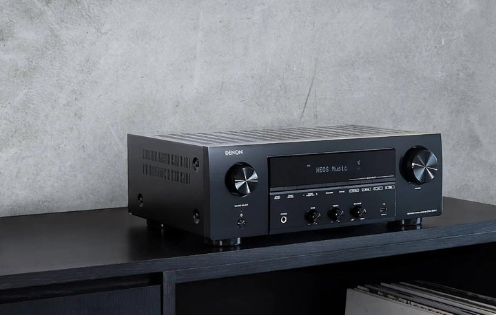 Denon DRA-800H Stereo Receiver und Verstärker, Alexa Kompatibel, 5 HDMI Eingänge, Phono-Eingang, Blu
