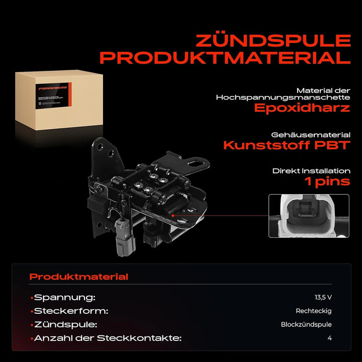 Zündspule Zündmodul für Coupe GK Elantra XD Matrix FC I4 1.8L 2.0L 2000-2009 27301-23500