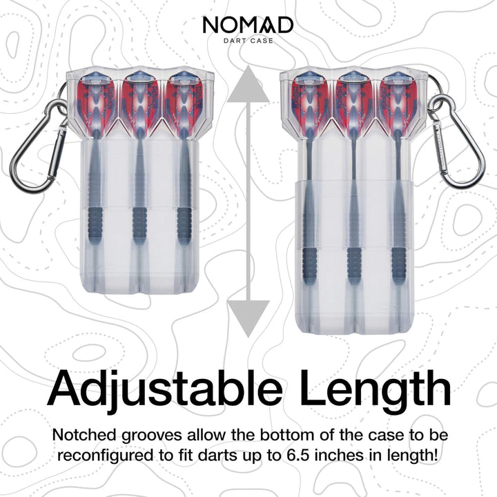 Casemaster von GLD Products Nomad verstellbare Darttasche Farblos, Farblos