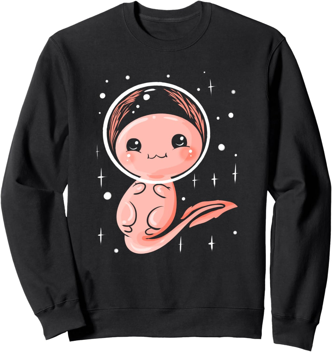 Space Axolotl Weltraum Kawaii Sweatshirt