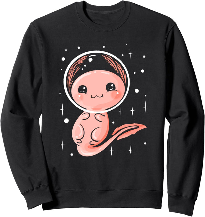 Space Axolotl Weltraum Kawaii Sweatshirt