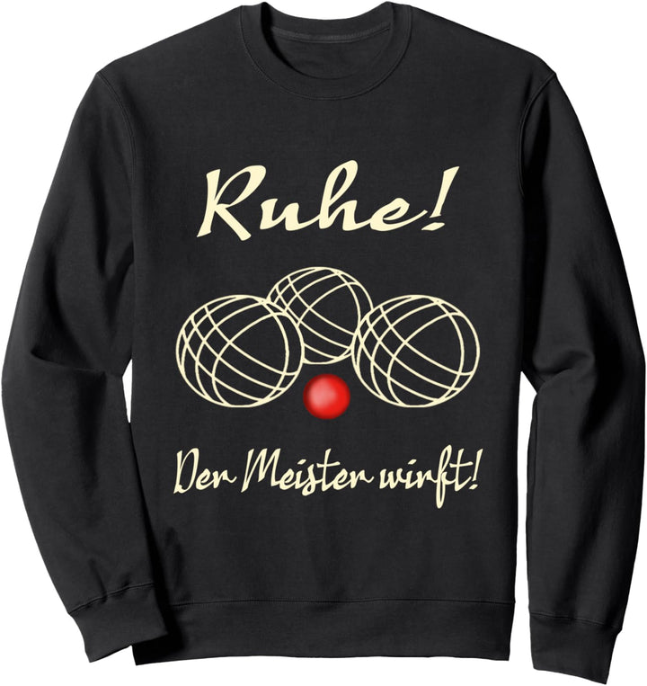 Boule Spiel Petanque Crossboule Sweatshirt
