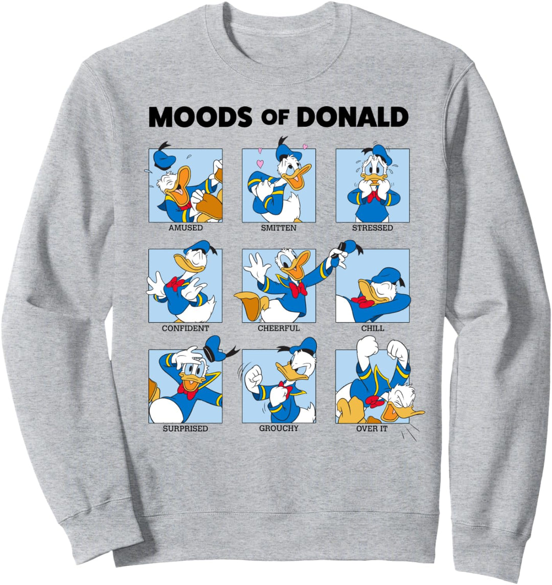 Disney Mickey And Friends Donald Duck Moods Box Up Sweatshirt