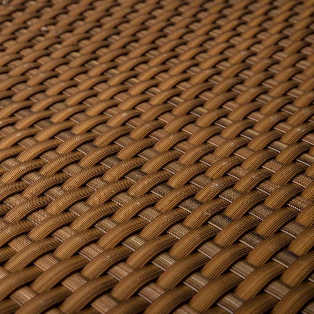 NYVI Polyrattan Balkon Sichtschutz Privafence 100x300 cm Honig - Wetterfeste Balkonbespannung - UV-f