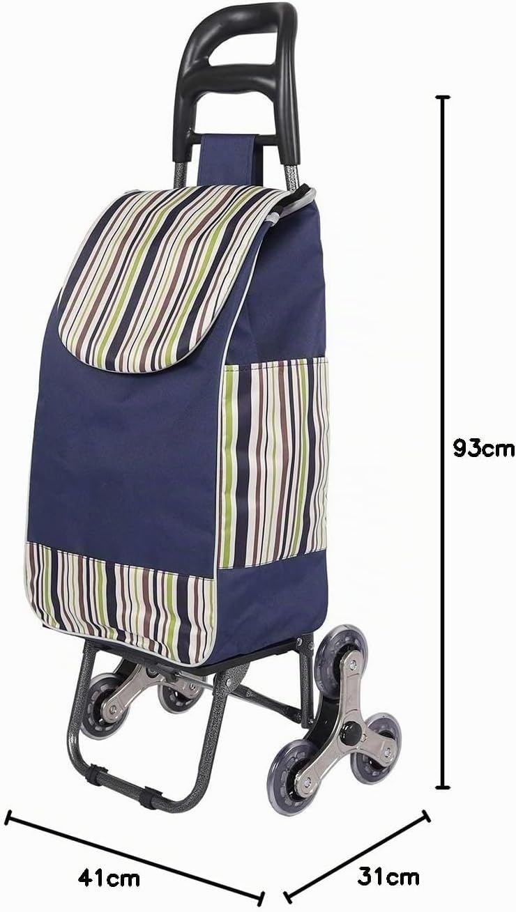 Ambientehome Shopping Trolley blau Einkaufstrolley