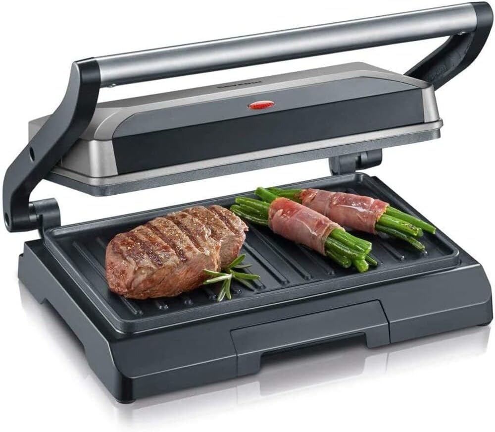 SEVERIN Kontaktgrill für Sandwiches, Steak und als Panini Grill, antihaftbeschichteter Sandwich Make