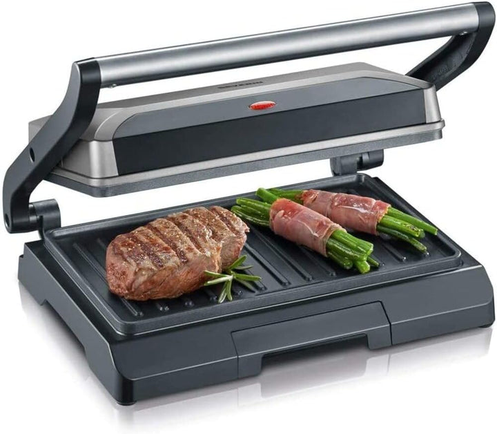 SEVERIN Kontaktgrill für Sandwiches, Steak und als Panini Grill, antihaftbeschichteter Sandwich Make
