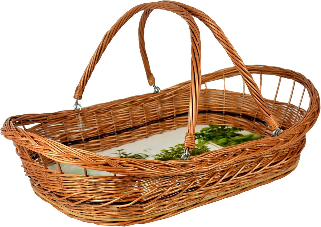 Tablett mit Henkel klappbar Motiven zur Auswahl!! 60cm! Weide Serviertablett (Kräuter), Kräuter
