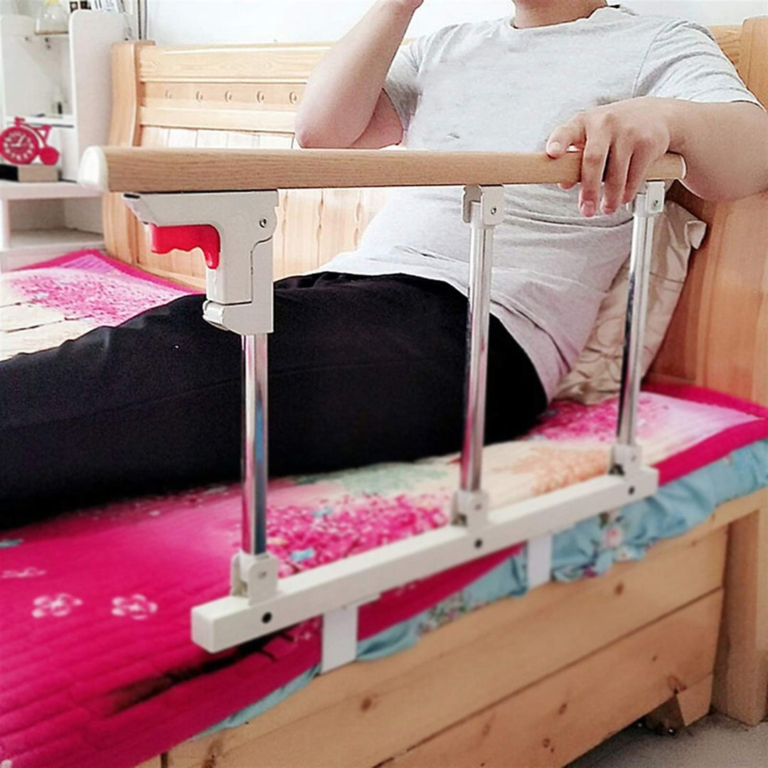 AMSXNOO Bettgitter für Ältere, Rausfall Schutz Bett Faltbare Erwachsene Sicherheits Unterstützter Gr