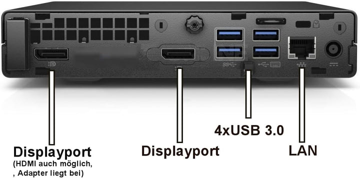 HP Core i5 18cm Silent Mini-PC Business Office Multimedia Computer mit 3 Jahren Garantie! Intel Core