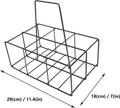 Cabilock Flaschenträger Metall Flaschenkorb Getränketräger Flaschen Tragekorb mit Griff Weinträger M