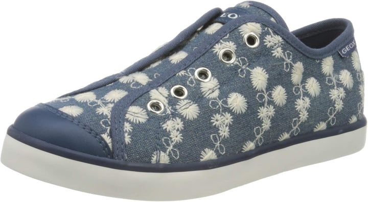 Geox Mädchen Jr Ciak Girl C Sneakers 24 EU Avio, 24 EU Avio