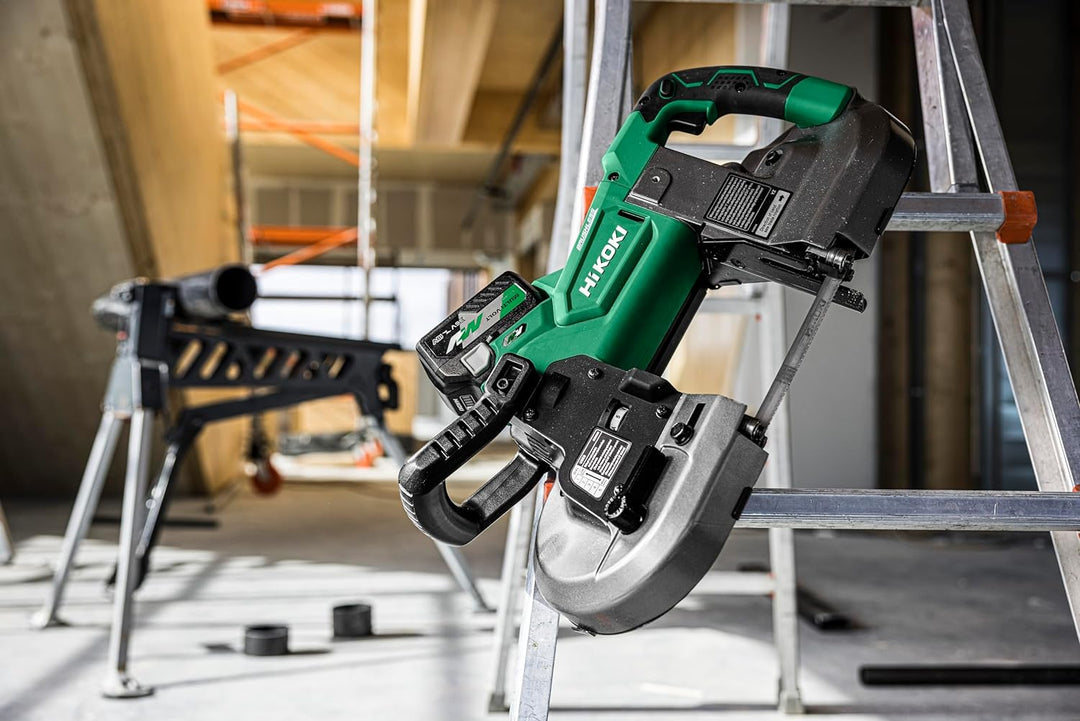 HIKOKI Akku Bandsäge CB3612DA (18V, Brushless Motor, Blattgeschwindigkeit: 1,0-3,2 m/min, Bandabmess