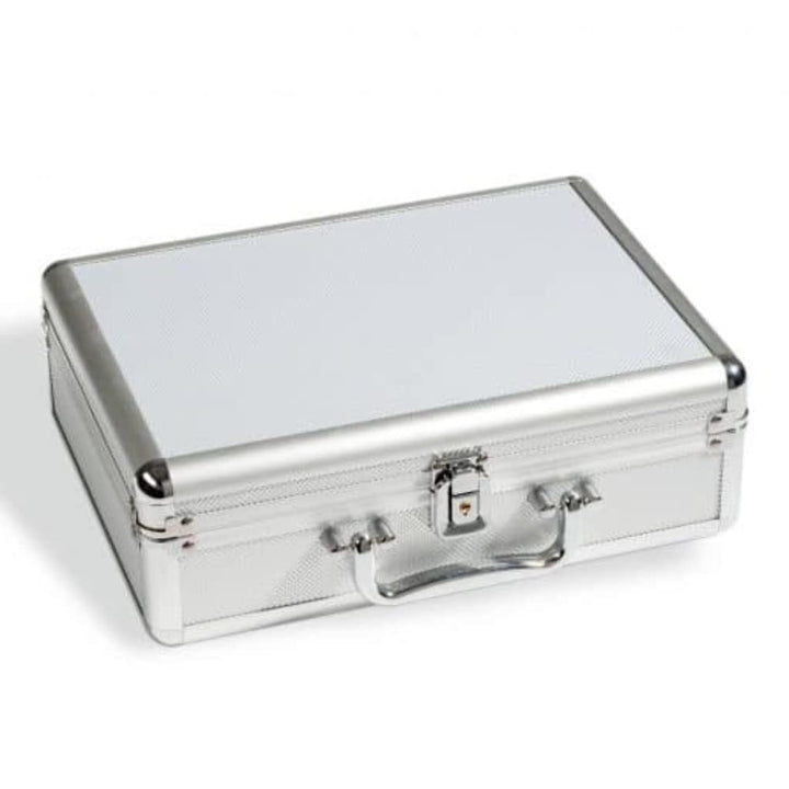 Leuchtturm 311927 Münzkoffer Cargo S 6 - ohne Tableaus - Format: 292 x 97 x 213 mm - Silber