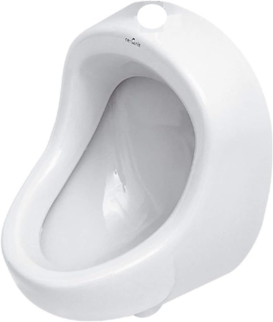 VBChome Set Urinal Zulauf Oben Weiss Modern Hochwertig Keramik Pinkelbecken senkrecht Pissoir + Spül