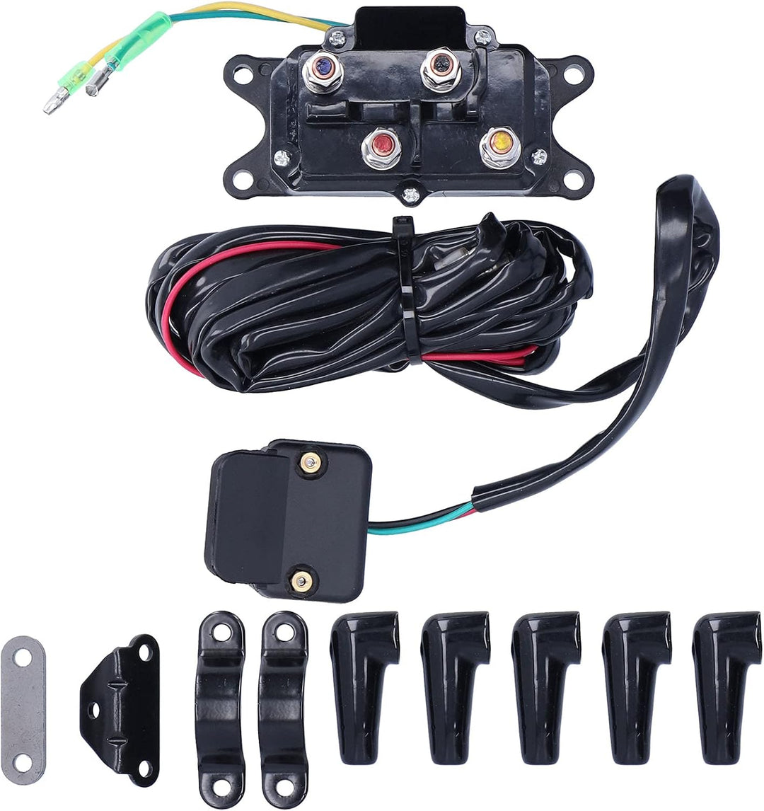 Entatial Windenmagnetrelais, 12V Windenmagnetrelais Windenmagnetrelais Schütz Montagehalterungen Kit