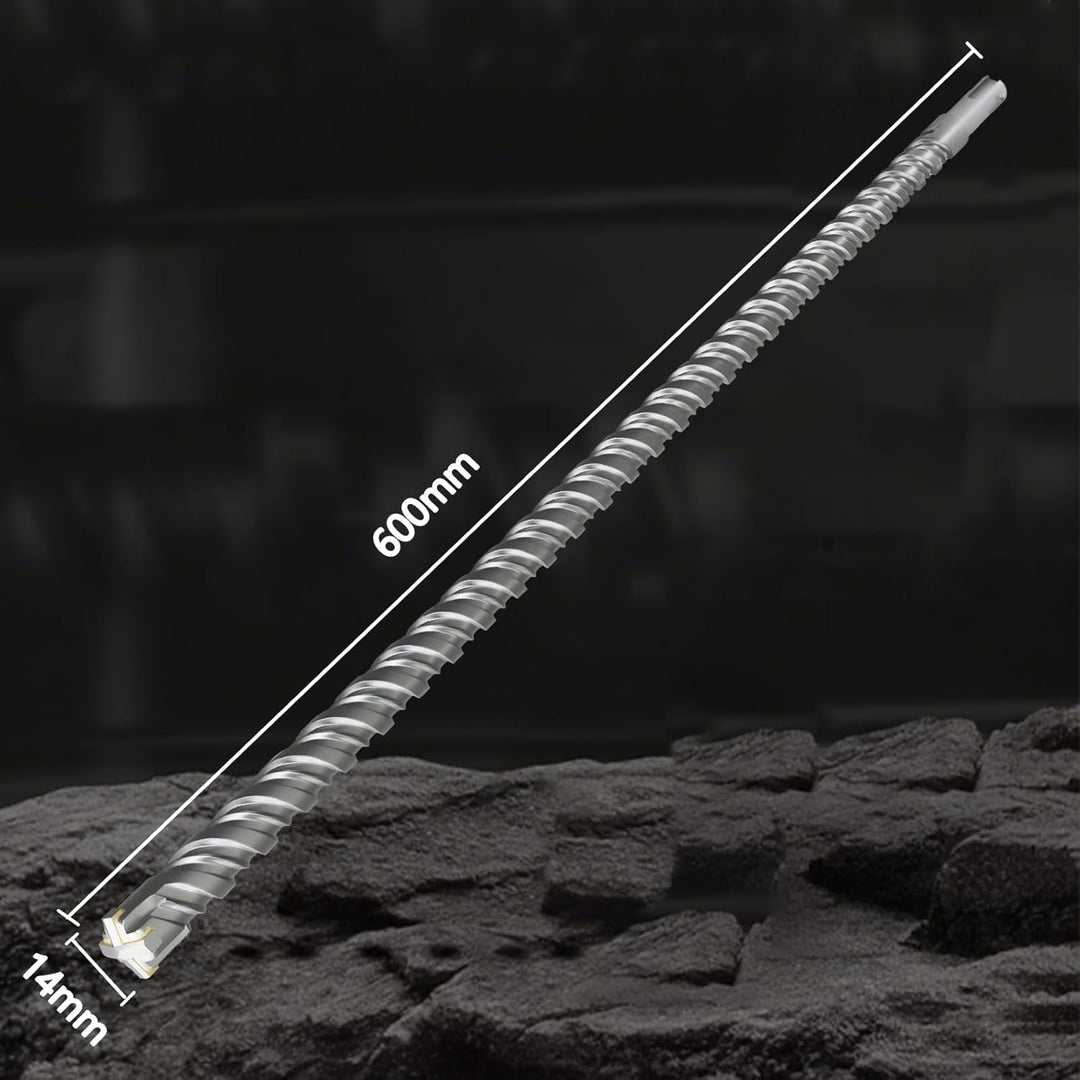 CATITO 14x600 SDS PLUS Bohrer, Schlagbohrer, Hammerbohrer, Professionelle Betonbohrer, ideal zum Boh