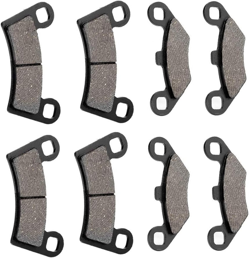 Bremsbelagsatz , Fydun 8 Stücke Scheibenbremse Iron Brake Pads Vorder und Hinterrad Bremsbeläge für