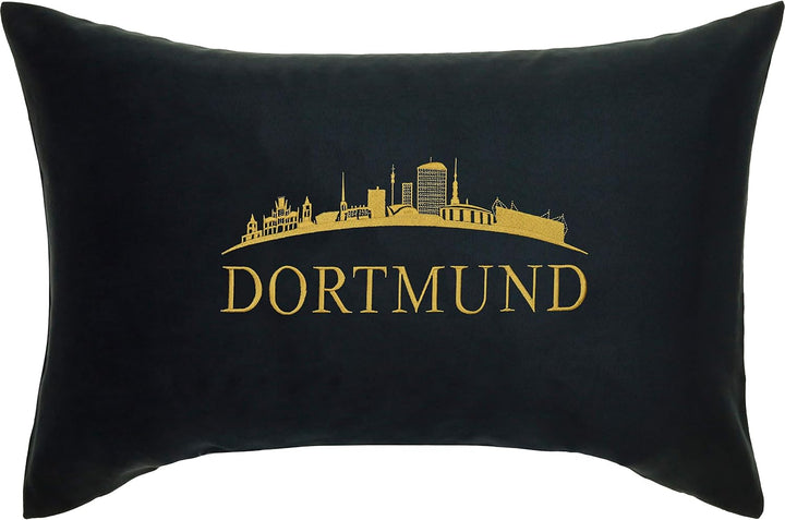 Skyline Dortmund Kissen mit Bezug & Motiv 40x60cm Stadt/City Deutschland Geschenk Souvenir Wohnzimme
