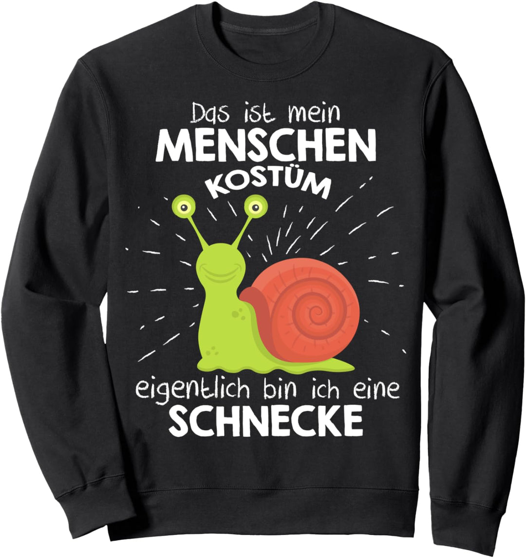 Mein Menschen Kostüm Bin ich ein Schnecke, Halloween Outfit Sweatshirt