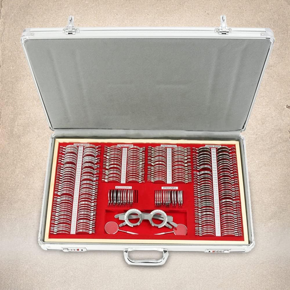 266Pcs Metal Optometry Optical Trial Lens Set Optometrie Metallrand Linse Testlinsen Frame Alukoffer