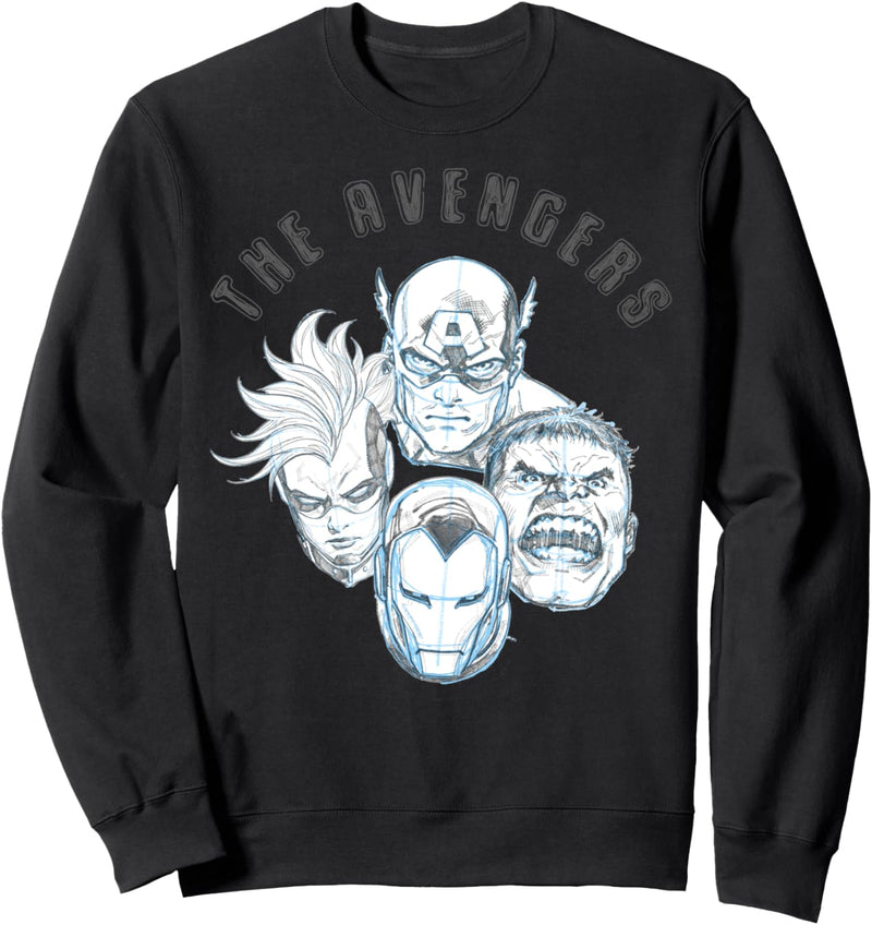 Marvel Avengers Group Shot Circle Poster Sweatshirt