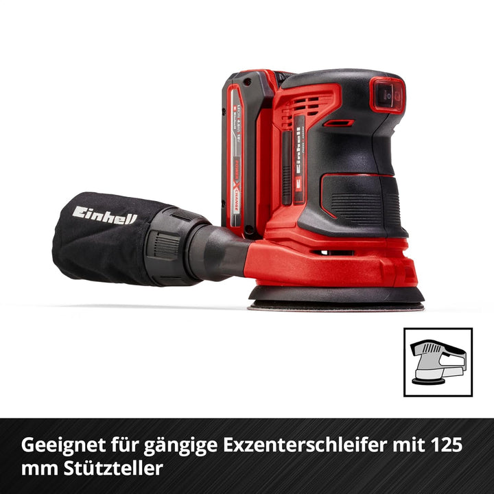 Einhell Schleifscheiben, Ø 125 mm, K120, 50-tlg. (Aluminiumoxid, Klett, 8-Loch, Ø125 mm, Teilkreis 6