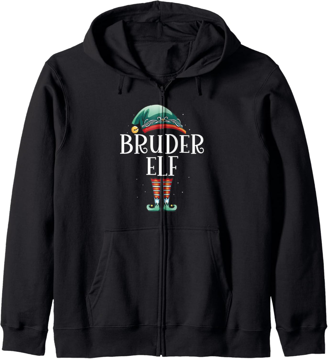 Weihnachten Kostüm Bruder Elf Elfe Elfen Weihnachtself Kapuzenjacke