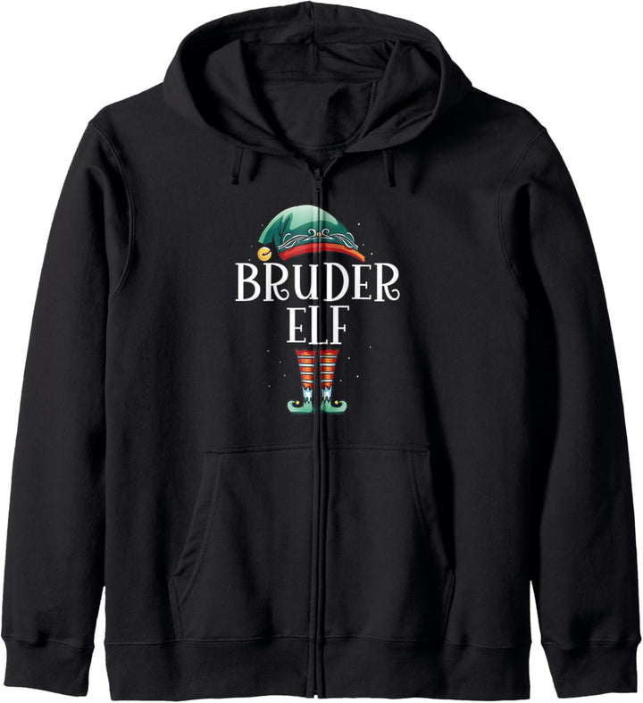 Weihnachten Kostüm Bruder Elf Elfe Elfen Weihnachtself Kapuzenjacke
