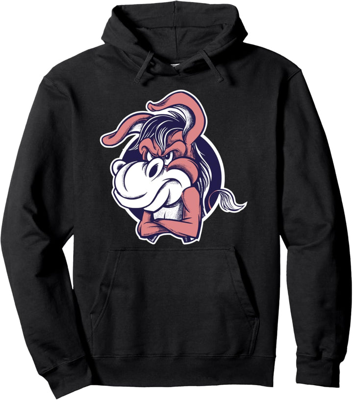 Hartnäckiger Esel verrückt Pullover Hoodie