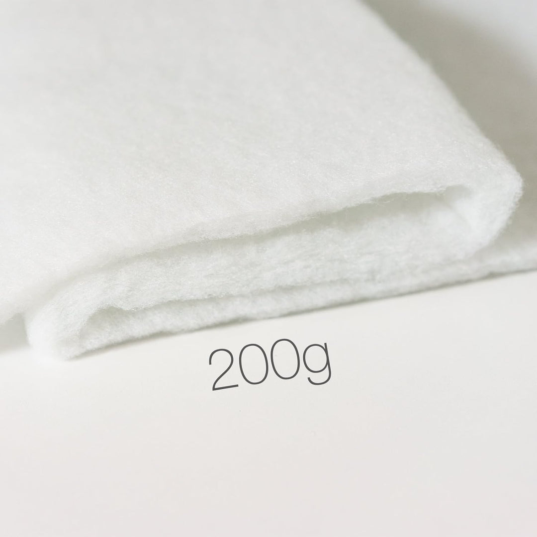 Volumenvlies 200 g/m² 1,6m breit x 2,5m lang = 4m² dick ca.25-31mm, Polyester Thermisch verfestigt o