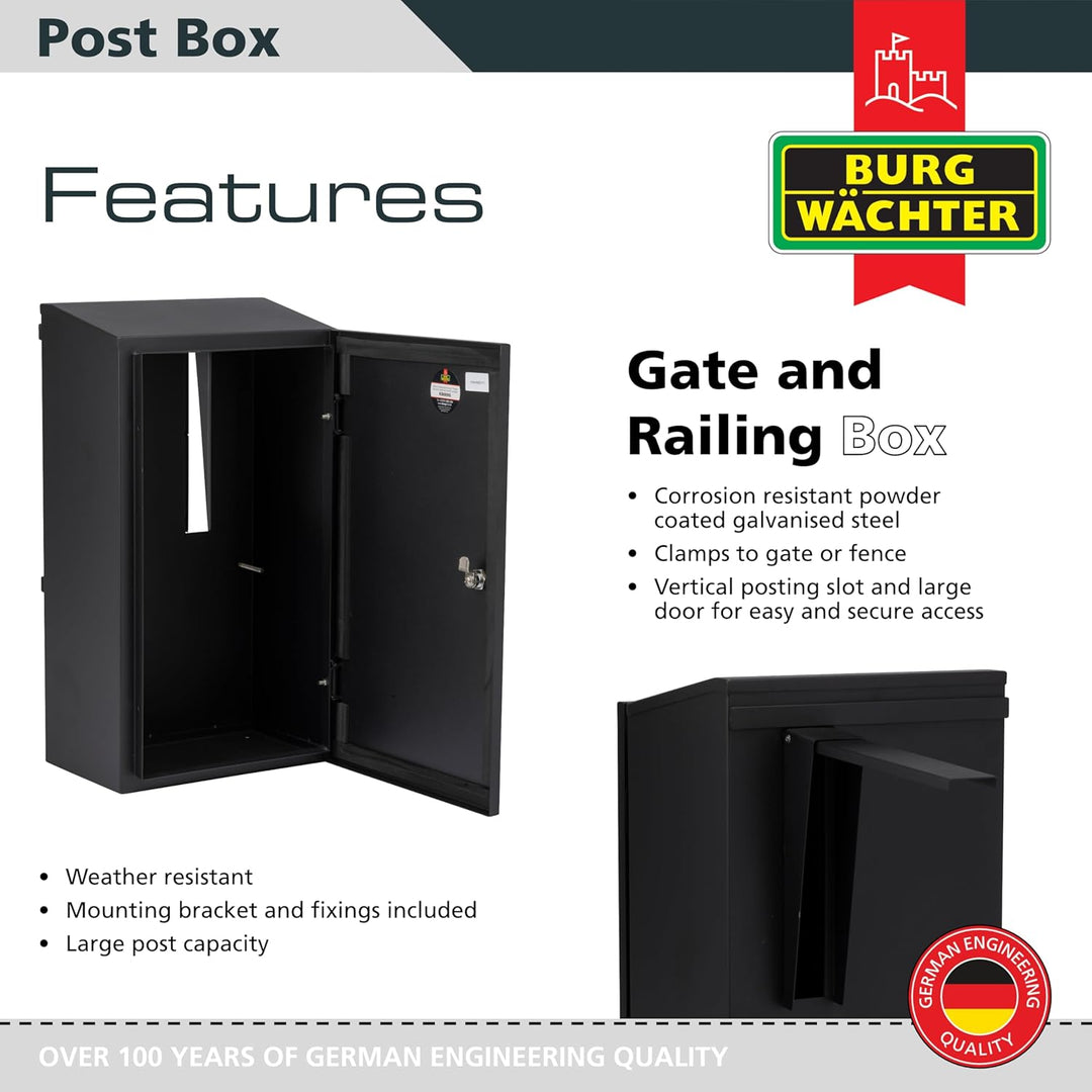 G2 Trading Company 080 Sicherer Tor und Geländer Box – Schwarz