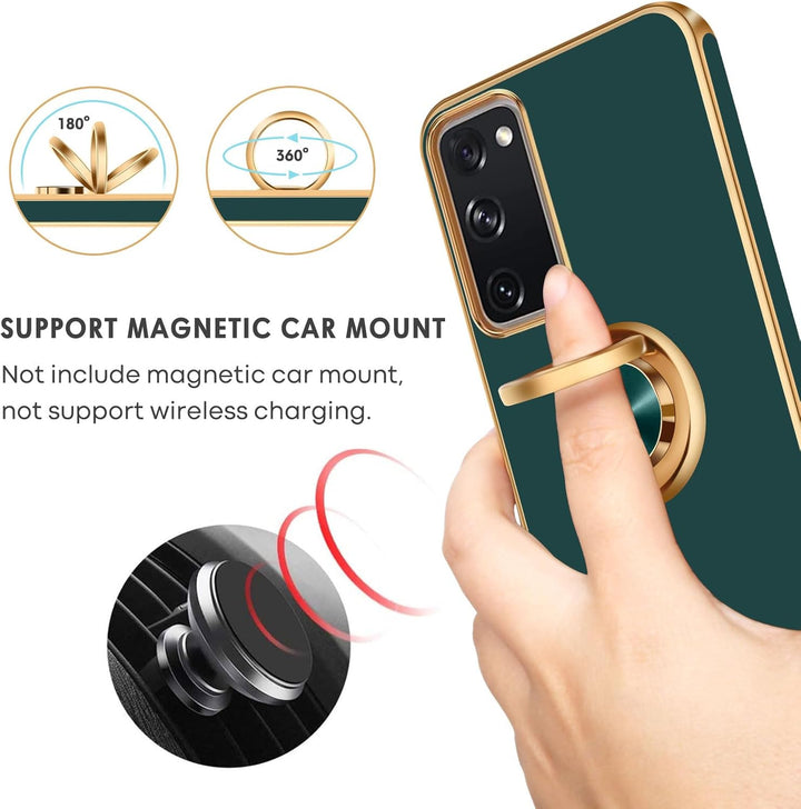 Samsung Galaxy S20 FE Hülle, Galaxy S20 FE Handyhülle Slim weiche TPU Silikon Case Cover mit 360 Gra