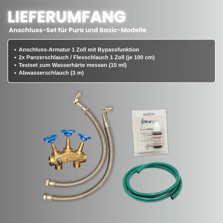 ALFILTRA Anschluss-Set 1'' für Enthärtungsanlagen