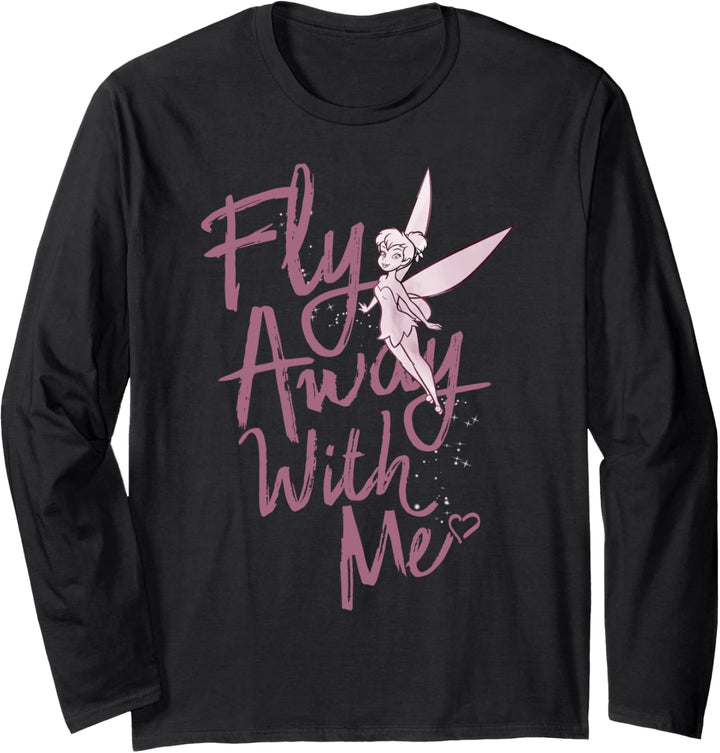 Disney Peter Pan Tinker Bell Fly Away With Me Portrait Langarmshirt
