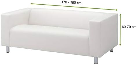 Sofabezug Modell Klippan Hohe Armlehnen Sofa Stretch Soft New York - Farbe 04 Blau, Farbe 04 Blau