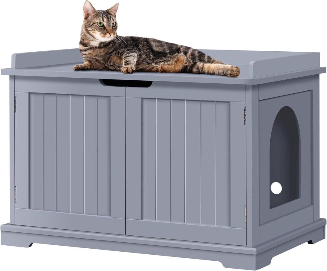 Yaheetech Katzenhöhle für Grosse Katzen Katzenschrank Holz Katzenhaus 75,5 x 51 x 52,5 cm Katzenbett