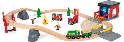 BRIO 33817 - Bahn Grosses Feuerwehr Deluxe Set, bunt