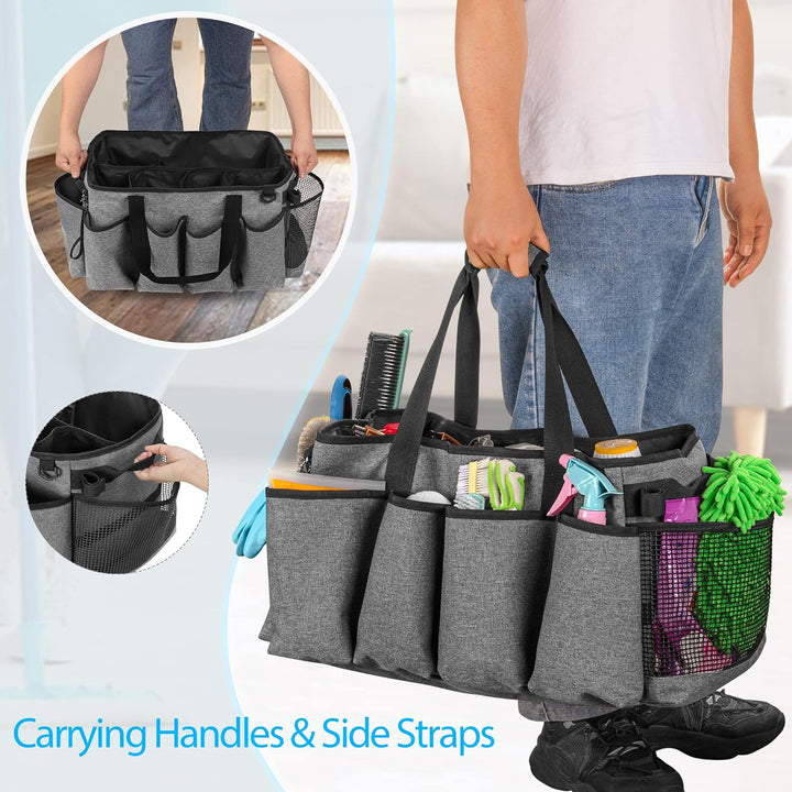 HODRANT Extra Grosser Reinigungs Caddy Organisator, mit Stabilem Pad & Griffen, Reinigungs Aufbewahr