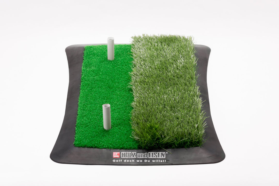 Golf Abschlagmatte (60 cm x 30 cm) / inkl. Gummi-Tees/Verschiedene Grashöhen