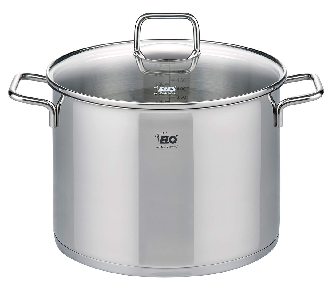 ELO 72447 Citrin 26cm Gemüsetopf 26 cm, Edelstahl, Volumenskala, Öl-Dosiersystem (Oil Optimizer), Ed