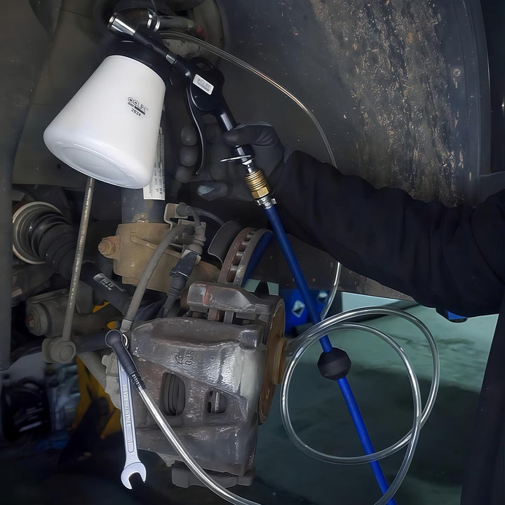 CCLIFE 0,75L Bremsenentlüftungsgerät Auto Druckluft Bremsenentlüfter Bremsflüssigkeitswechselgerät m