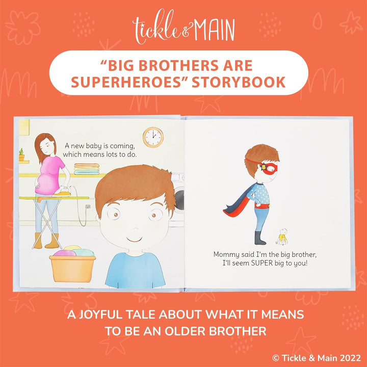 FENRIR Tickle & Main - Big Brother Gift Set - 3 Piece Set Includes Big Brothers Are Superheroes Book